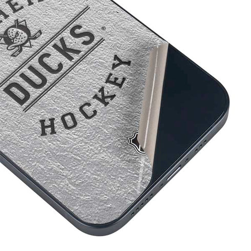 NHL Anaheim Ducks Black Text iPhone 14 Plus Skin